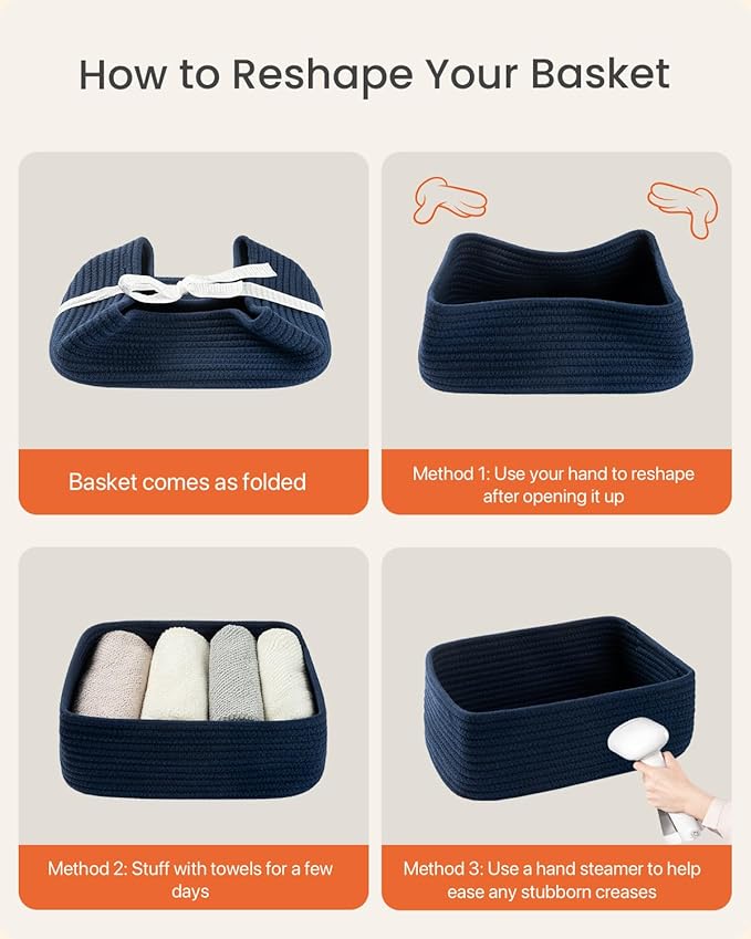Small Woven Basket, Storage Basket - Image 7