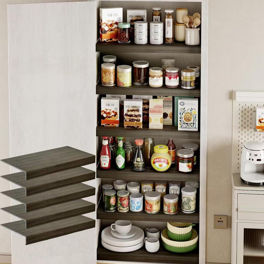 5 PCS Wire Shelf Covers for Pantry, Waterproof PVC Moisture-Resistant & R...