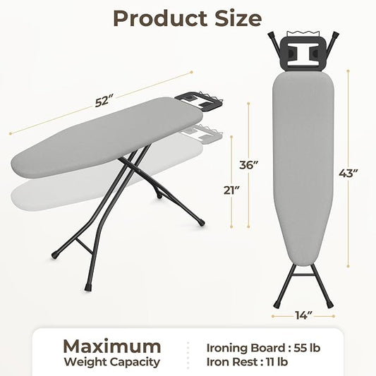 Yaheetech Foldable Ironing Board, Heavy Duty Iron Board - Image 2