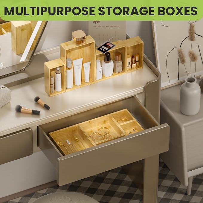 Bamboo Drawer Organizer Set - Image 6