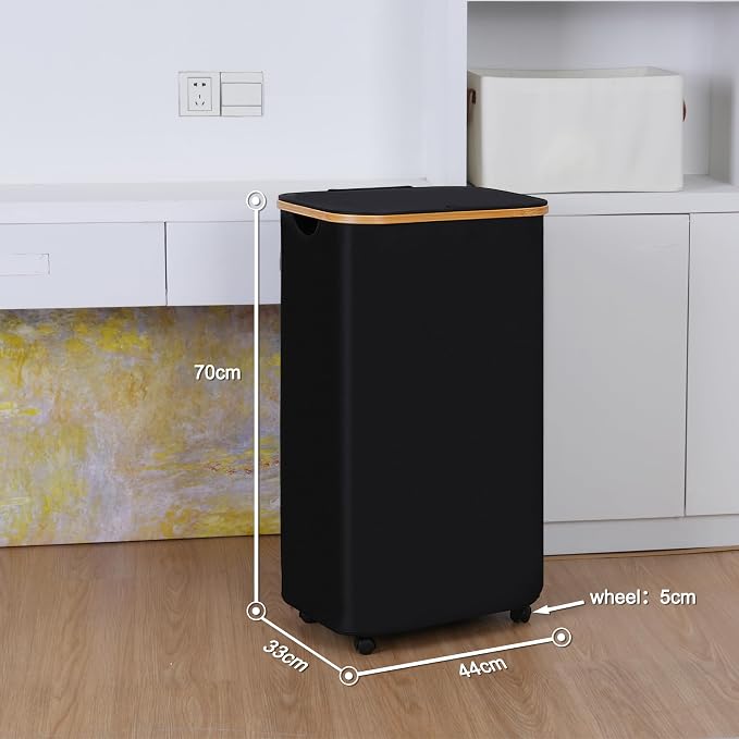 Laundry Basket with Wheels, 100L Hampers - Image 4