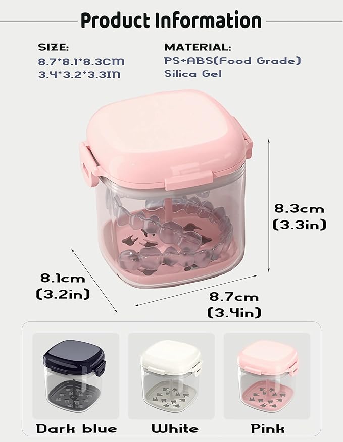 MURRI&MURRDI Retainer Case, Denture Bath Box - Image 2