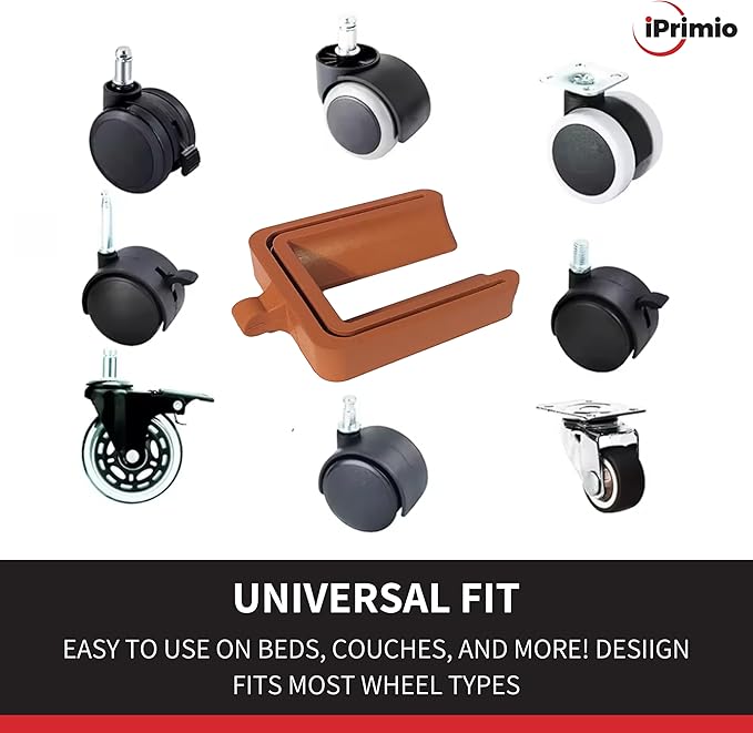 iPrimio No Lift Wheel Stoppers for Rolling Furniture - Image 6