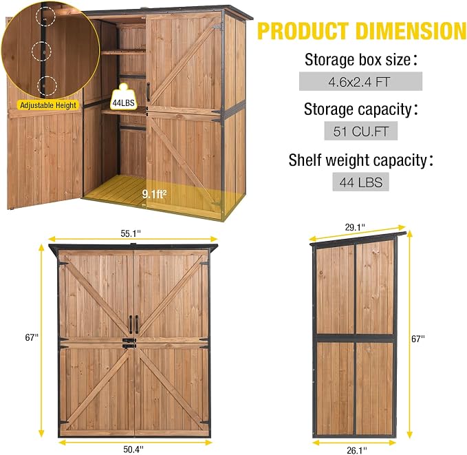 Aivituvin Outdoor Storage Shed Upgraded - Image 6