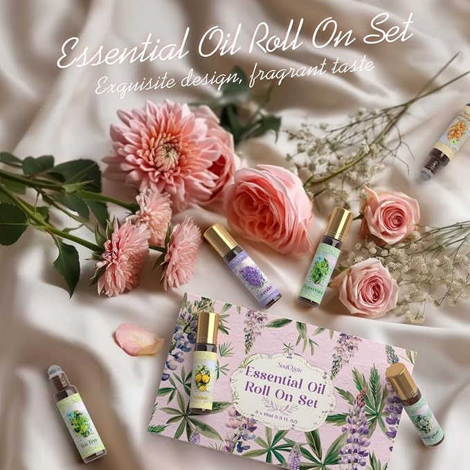 Essential Oil Roll On Set, Natural Aromatherapy Oils - Image 5