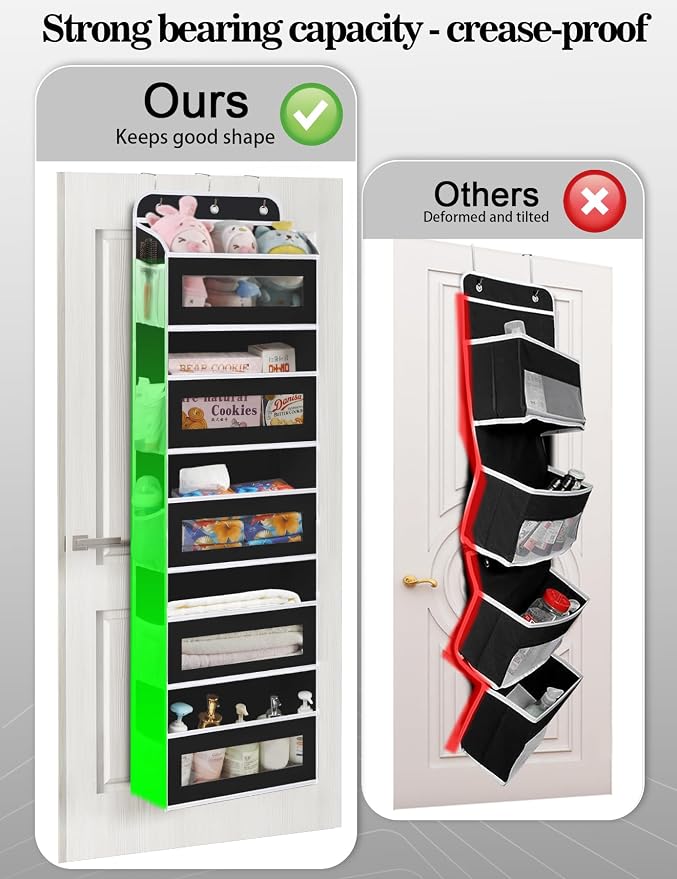 Over The Door Organizer, 5 Shelves Closet Door Hanging Organizer - Image 6