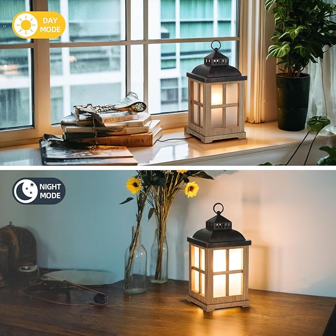 Wax Melt Warmer with Timer: Farmhouse Lantern Candle Warmer Electric Tart - Image 6