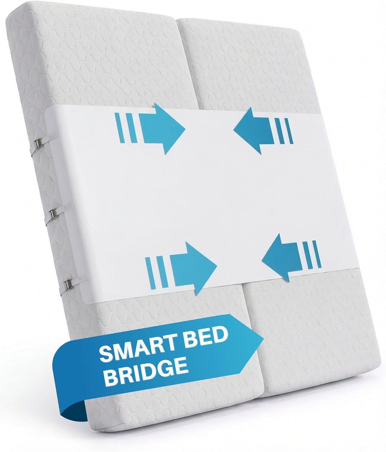 Briliantwerk Twin to King Bed Converter | No Slipping | Innovative Solution as Bed Bridge for Couples & Families | Split King Gap Filler for Adjustable Bed, Installed in < 5 Min