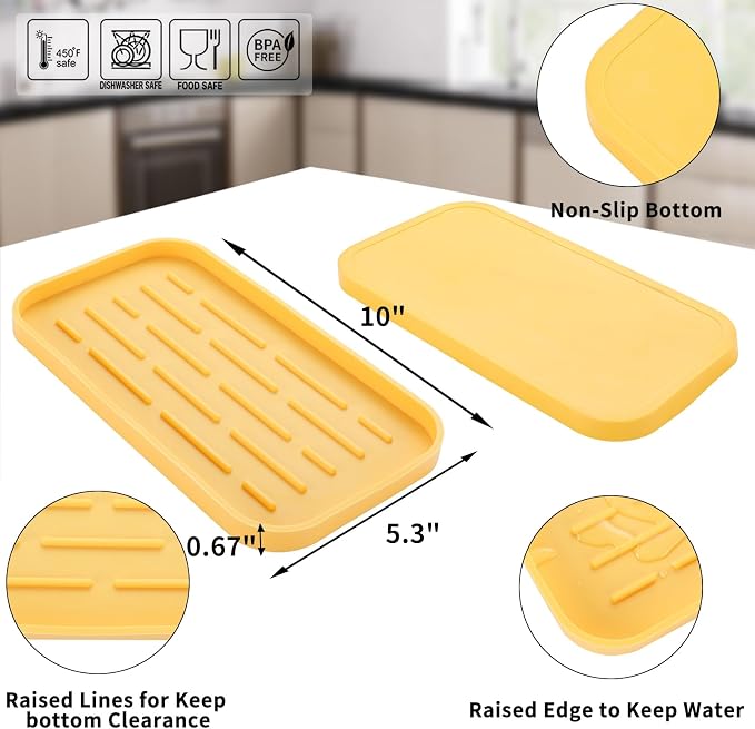 Silicone Kitchen Sink Organizer Tray - Image 2