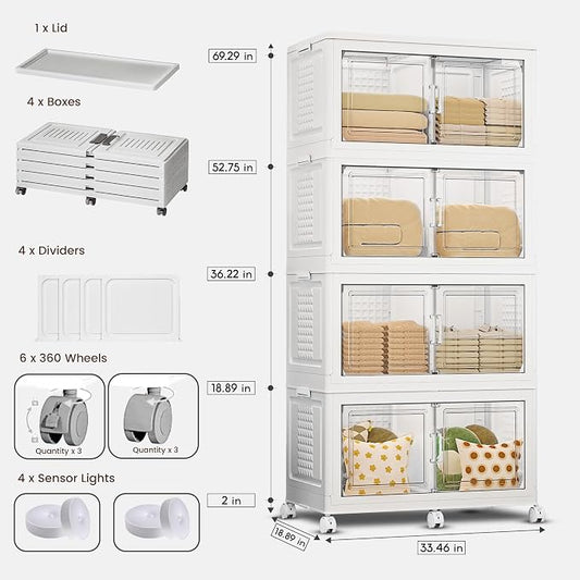 752QT/188Gal 4 Stackable Storage Bins - Image 2