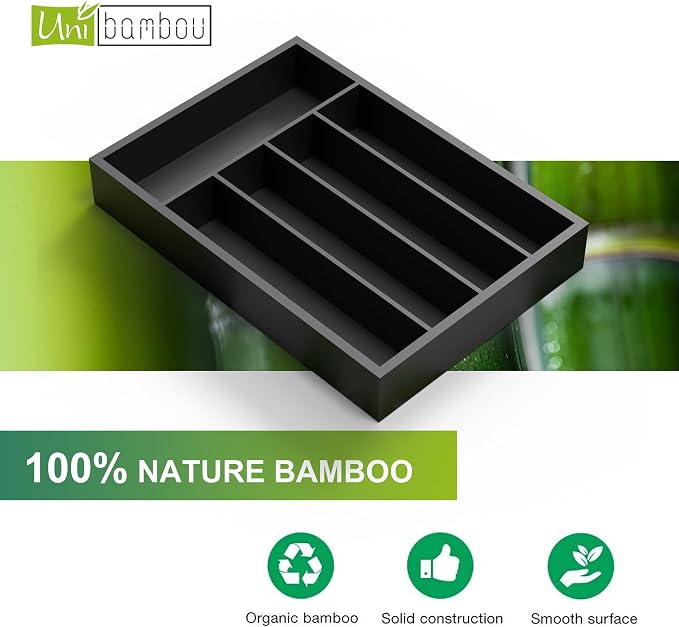 Bamboo Kitchen Drawer Organizer - Image 6