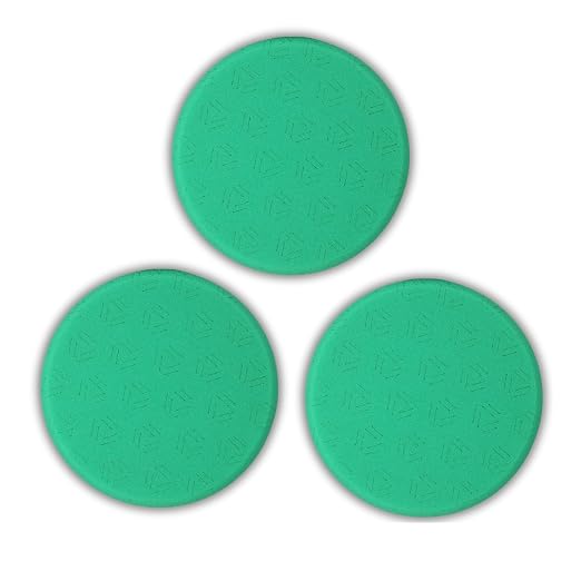 Venzo 6 Inch Green Heavy Cut Pads, Heavy Cutting Sponge Pads - Image 2