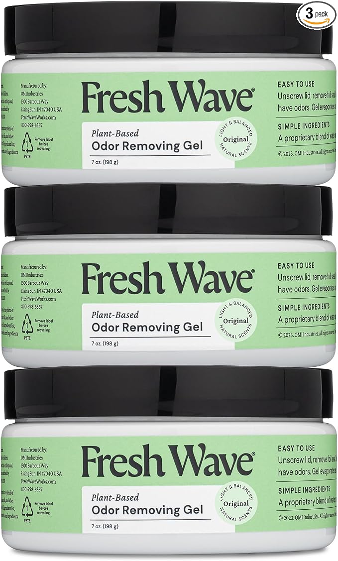 Fresh Wave Odor Removing Gel, 7 oz., Safer Odor Relief, Natural Plant-Based by FreshWave