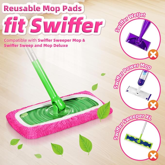Reusable Mop Pads fit Swiffer Sweeper Mop - Image 2
