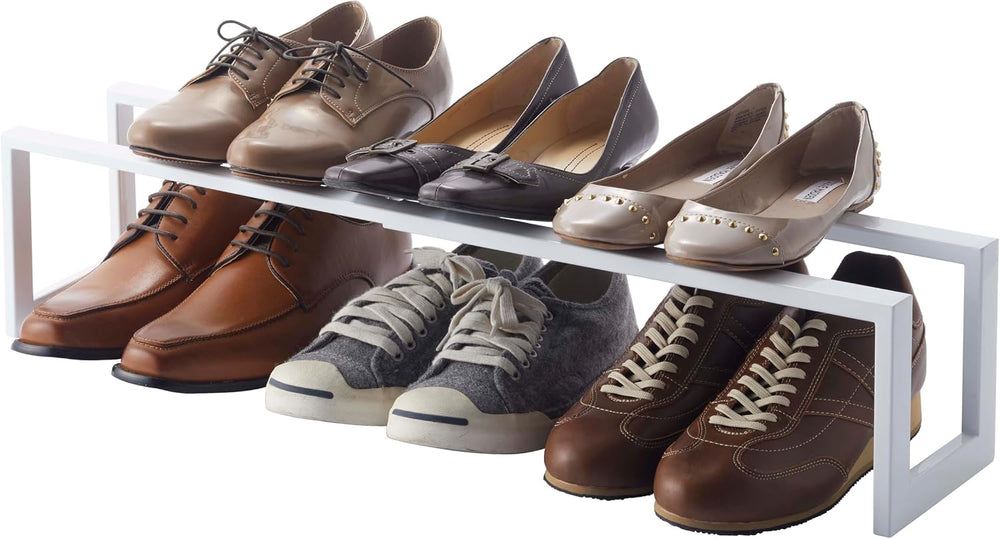 YAMAZAKI Home Line Expanding Shoe Rack, Metal, Adjustable - Single, 6" -...