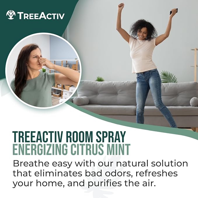 TreeActiv Aromatherapy Room Spray 4 oz, Natural Citrus Air Freshener, Essential - Image 2