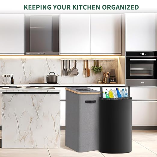 Recycling Bin for Kitchen 26 Gallon 100L Recycle Bin - Image 7