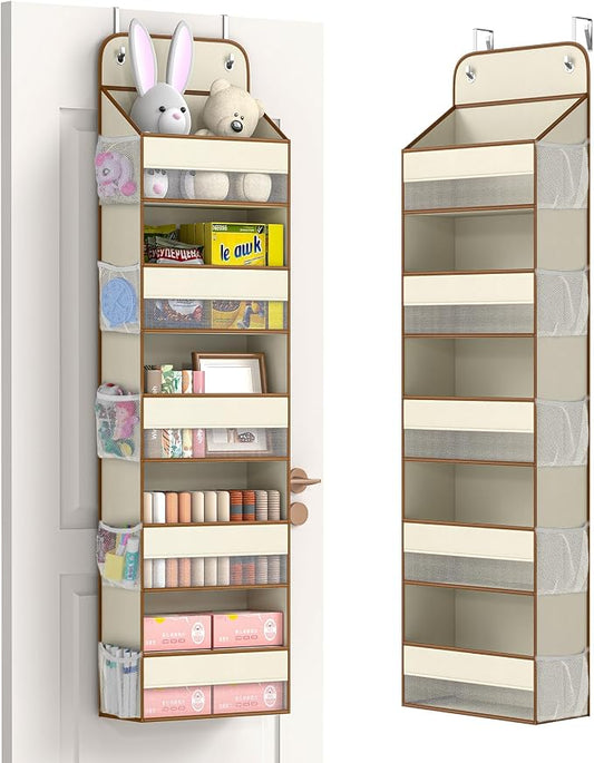 LAMU 5 Tier Over the Door Organizer Hanging, 5 Large Pockets and 10 Side by YourHome-OrganizationHelper