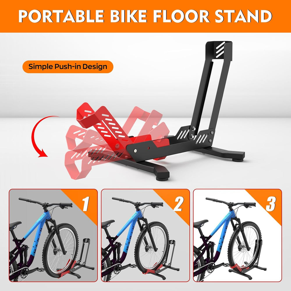 ALIXUEQIN Bike Stand Floor, Portable Bike Storage for Garage