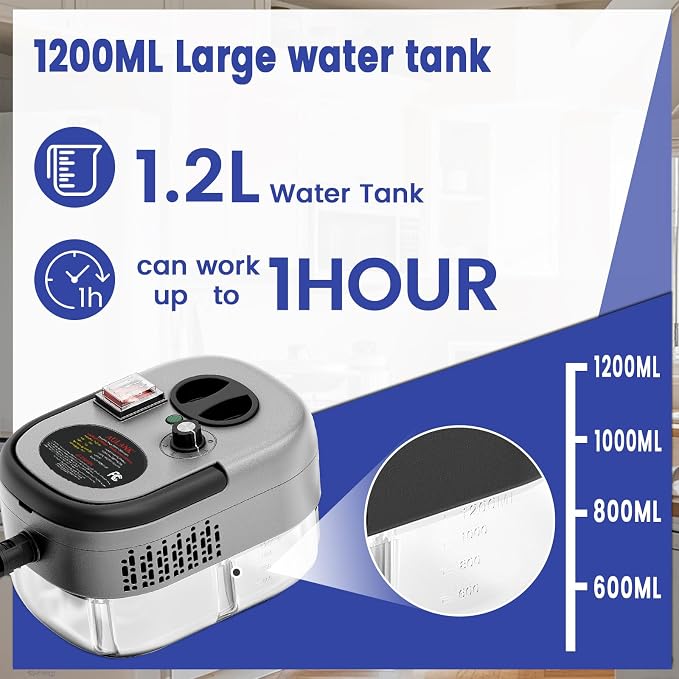 2500W Handheld Steam Cleaner, Portable Car Steamer - Image 3