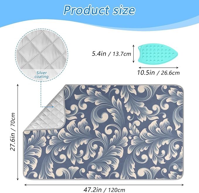 Ironing Mat for Table top Portable Ironing Pad Blanket for Washer Dryer - Image 2