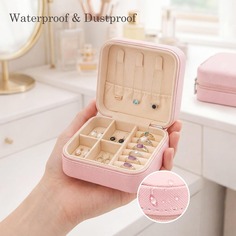 Easytle 24 Pcs Travel Jewelry Box Exquisite Travel Jewelry Case Portable Jewe...