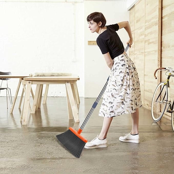 kelamayi Upgrade Broom and Dustpan Set, Self-Cleaning - Image 5