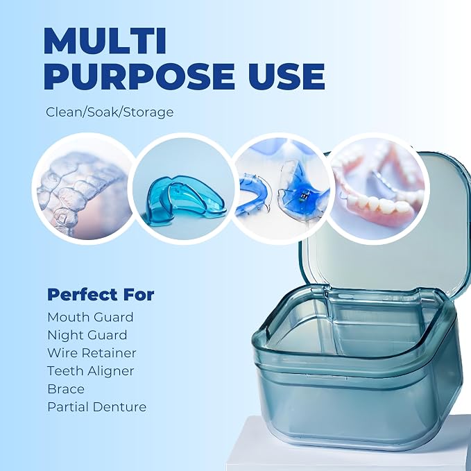 Retainer Case Denture Bath Case, Retainer Cleaner Case - Image 4