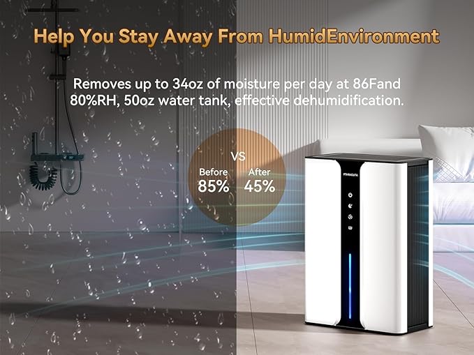 95oz Home Dehumidifier, Quiet dehumidifier - Image 4