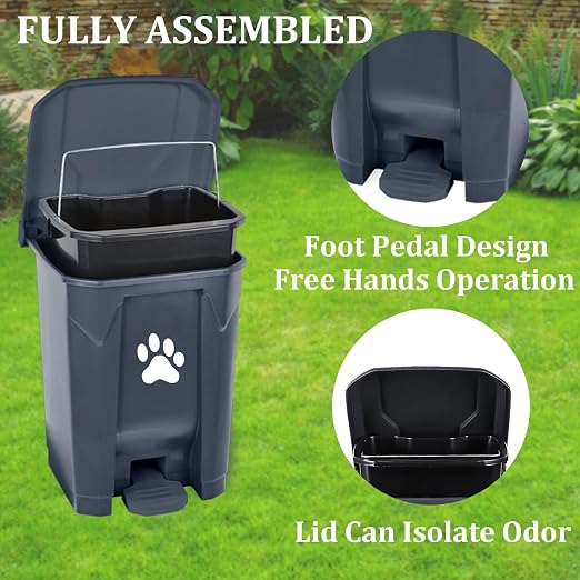 Dog Poop Trash Can Outside - Image 4