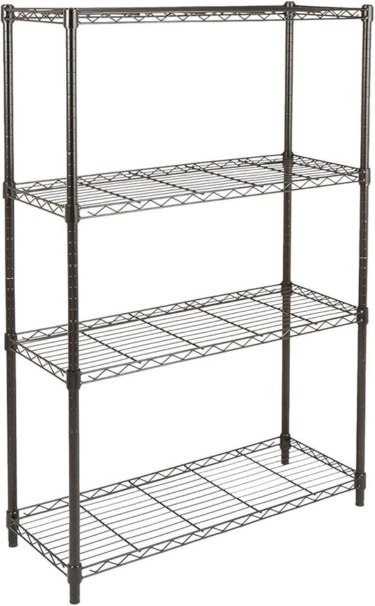 Amazon Basics 4-Shelf Adjustable Heavy Duty Steel Wire Rack Storage Shelving by AmazonBasics