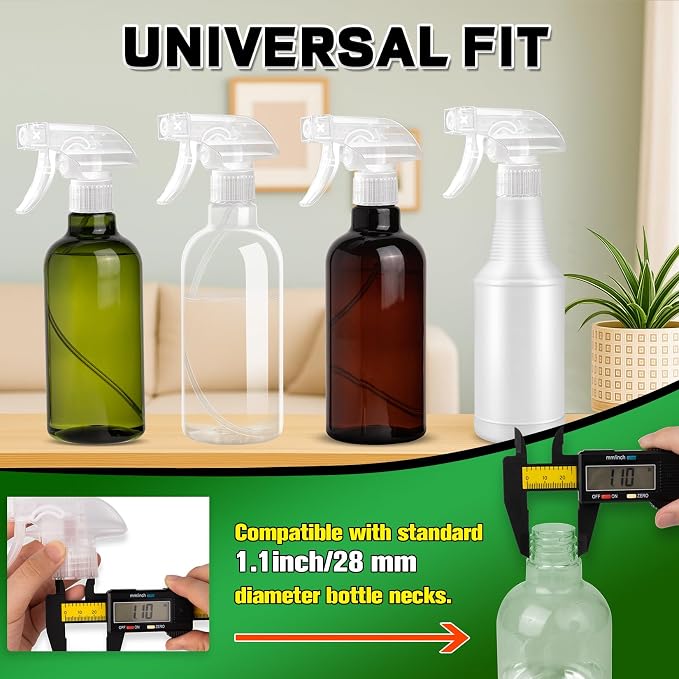 DIYSELF Spray-Bottle-Nozzle-Replacement, Universal Spray Bottle Top - Image 3