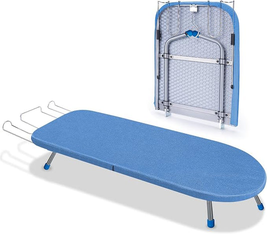 Tabletop Ironing Board with Iron Rest, Portable Small Iron Board Foldable by Vrietina