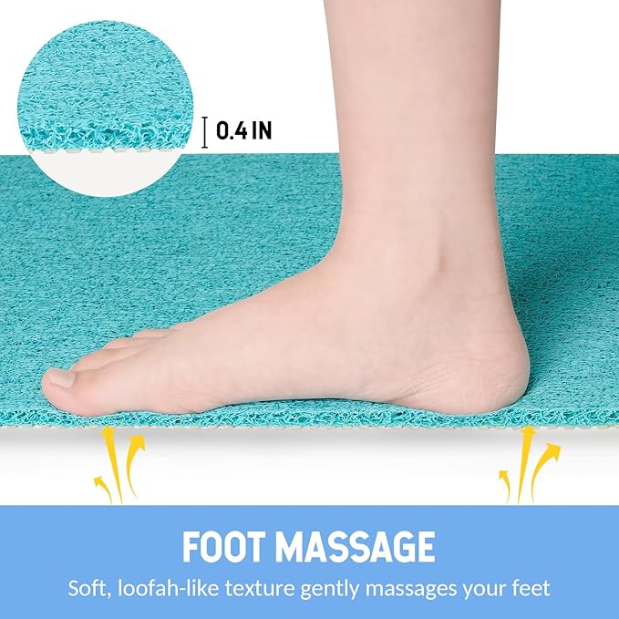 Non-Slip Bathtub Mat, 2 Pack Anti Slip Shower Mat, Fast Drying Bathtub Mats - Image 5