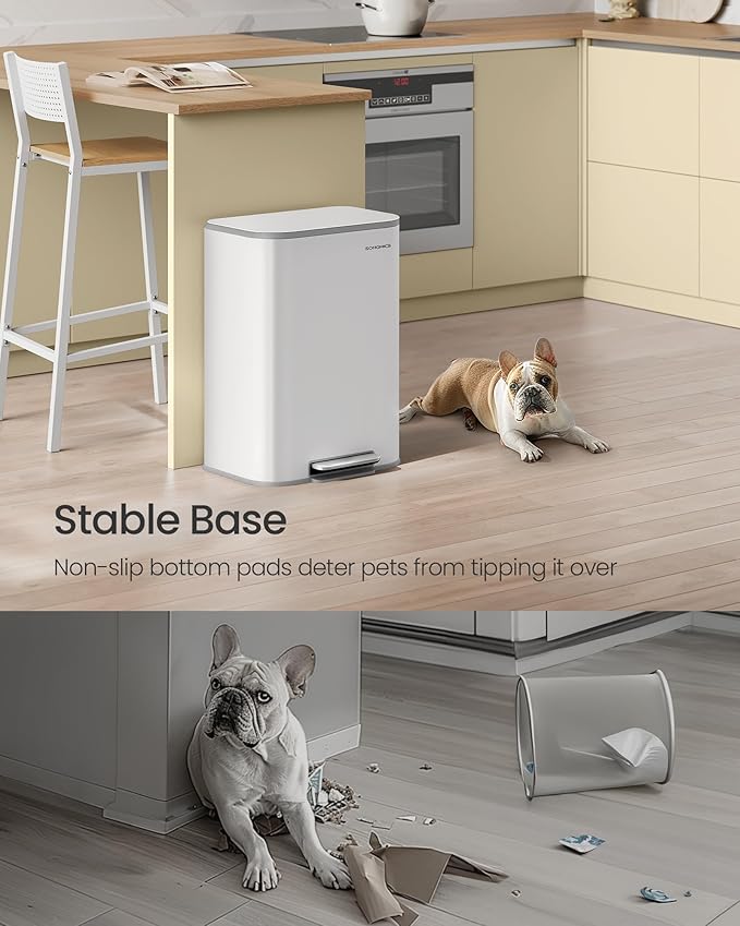 SONGMICS Kitchen Trash Can, 13-Gallon Garbage Can - Image 4