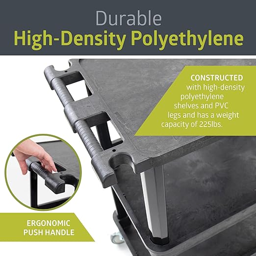 Pearington 3-Shelf Multipurpose Mobile Utility Cart - Image 5