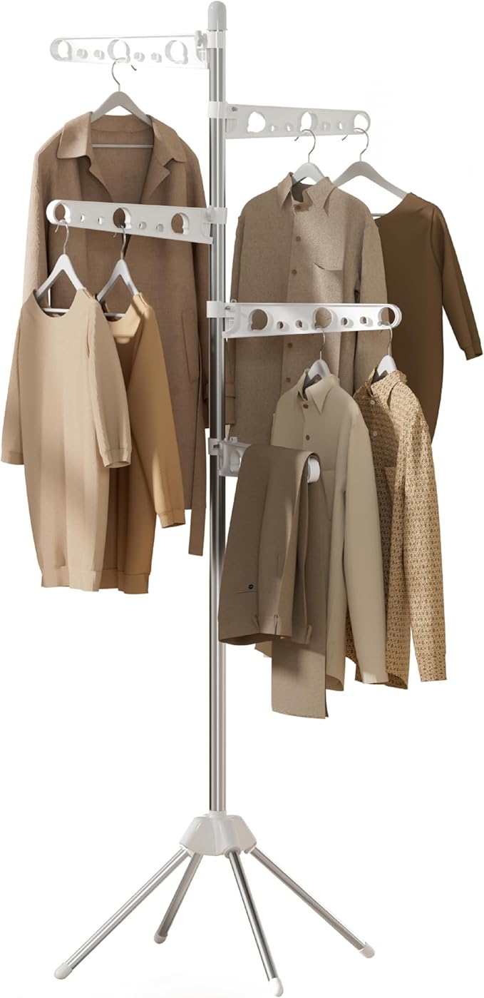 Clothes Drying Rack Foldable, 70.9 inch Tripod Drying Rack by Unknown