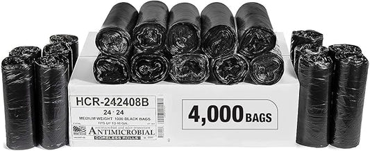 Aluf Plastics High Density Trash Bags, 10 Gallon, 8 Micron, by AlufPlastics