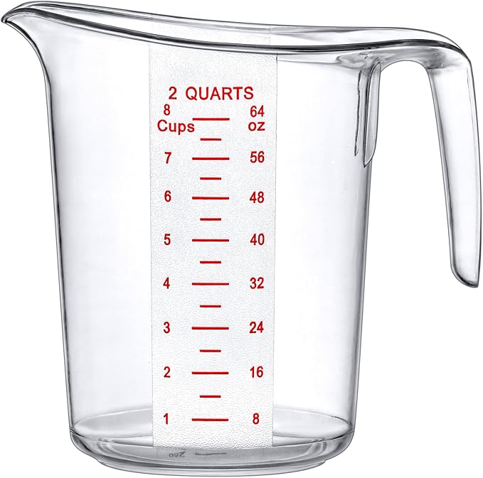 Amazing Abby - Melissa - 64-Ounce Plastic Measuring Pitcher, 8-Cup Food-Grade - Image 2