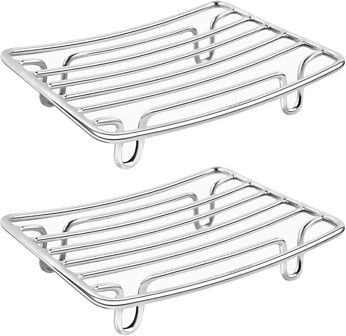 Bar Soap Dish Holder for Shower Bathroom Stainless Steel Rust Proof Self by GUUKAR