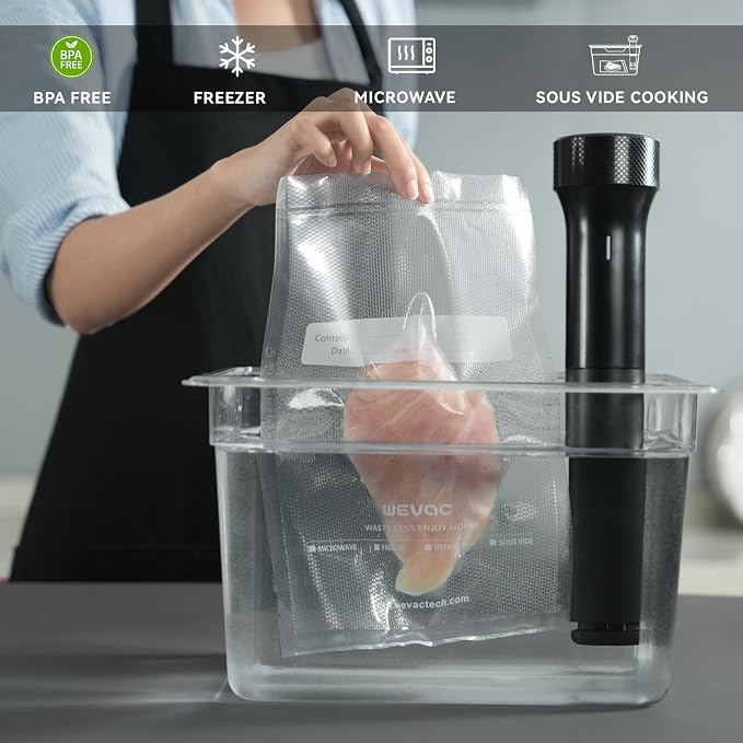 Wevac 11" x 16" Precut Vacuum Sealer Bags, Includes 5 Liquid Block Bags & 5 - Image 5