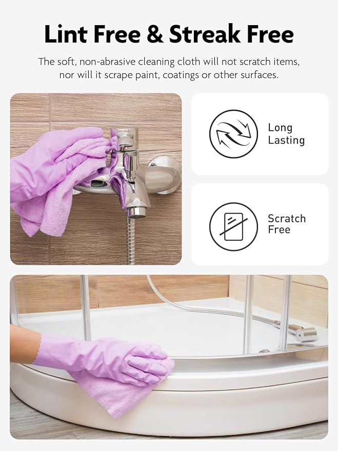 Fantasticlean Microfiber Cleaning Cloth Roll -75 pack, Tear Away Microfiber - Image 3