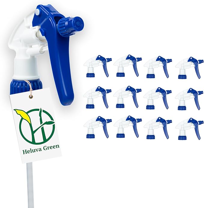 Heluva Green Spray Bottle Nozzle Replacement, Bottle Tops Only by HeluvaGreen