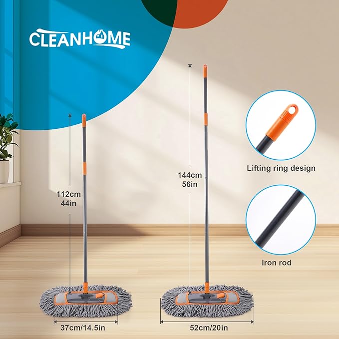 Microfiber Dust Mop for Hardwood Floor Cleaning, Dry and Wet Baseboard and - Image 4