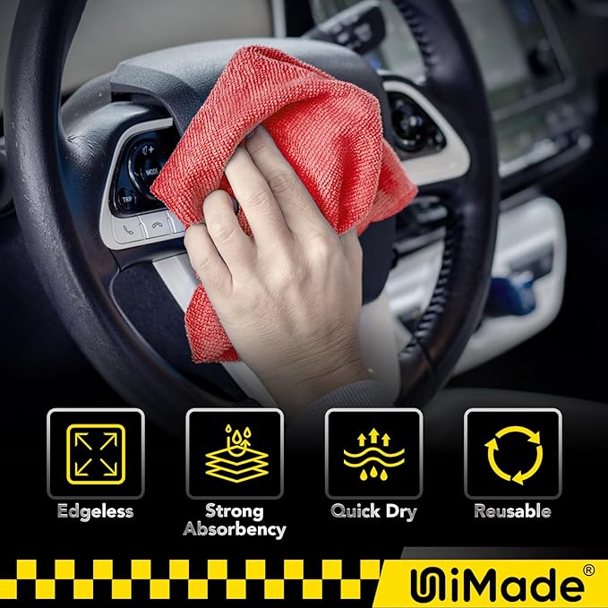 Shop Towels, 100 Pack Commercial Grade Work Rags Microfiber Towels - Image 6