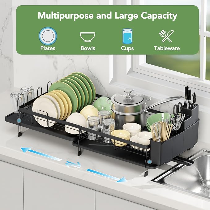 ROTTOGOON Expandable Dish Drying Rack - Image 5