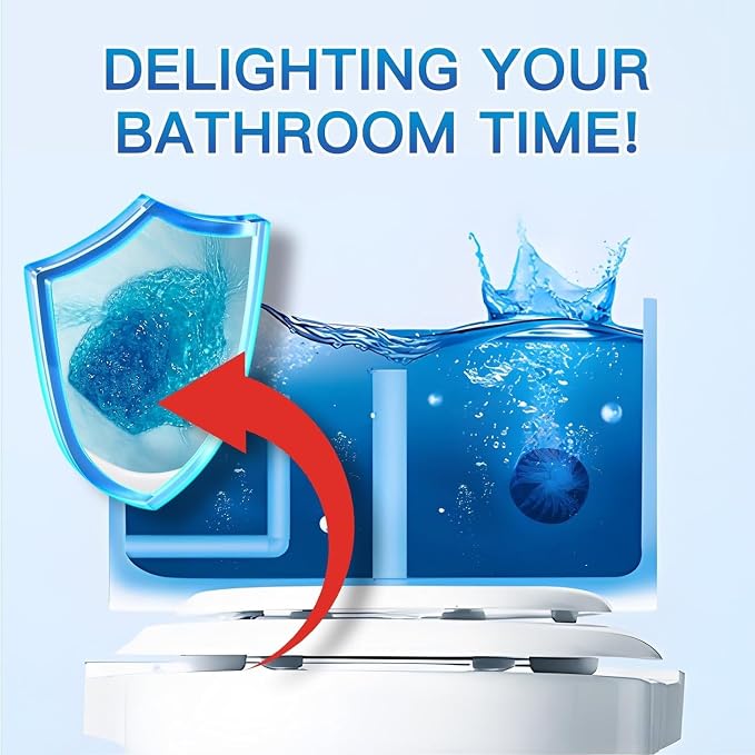 Vacplus Automatic Toilet Bowl Cleaner Tablets, Bathroom Toilet Tank Cleaner - Image 7