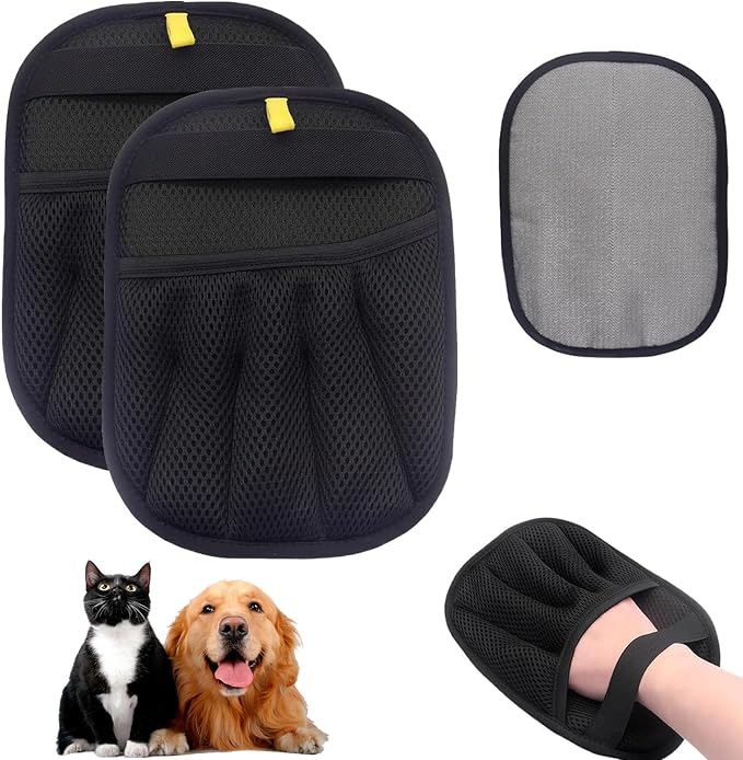 Pet Hair Remover Gloves for Cats Dogs, Electrostatic Glove Pet Hair Gloves by Oputemon