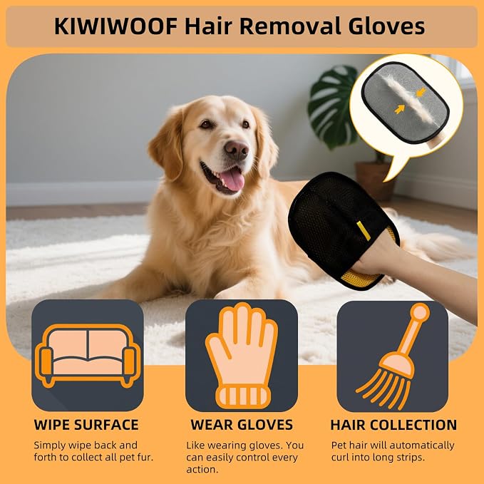 Electrostatic Pet Hair Removal Gloves - Image 4