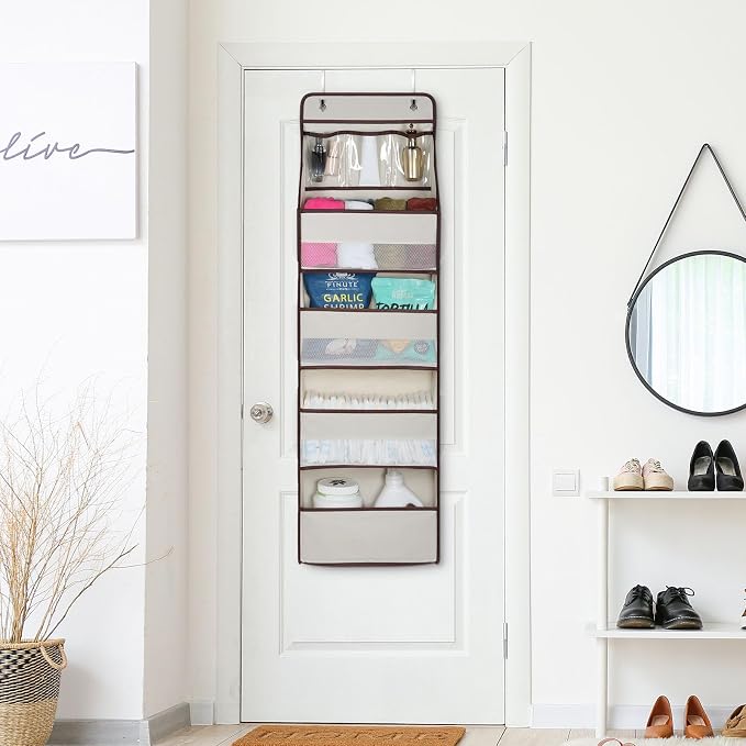 Univivi 5-Shelf Fabric Door Storage Over Door Hanging Organizer - Image 6